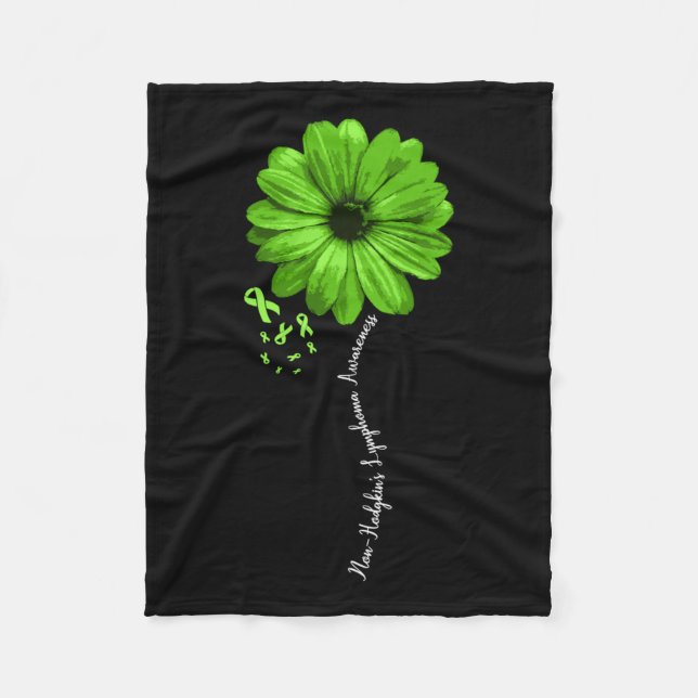 Non-hodgkin’s Lymphoma Awareness Warrior Pretty Fleece Blanket (Front)