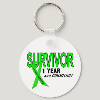 Non-Hodgkins Lymphoma 1 Year Survivor Keychain