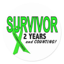 Non-Hodgkins Lymphoma 2 Year Survivor Classic Round Sticker