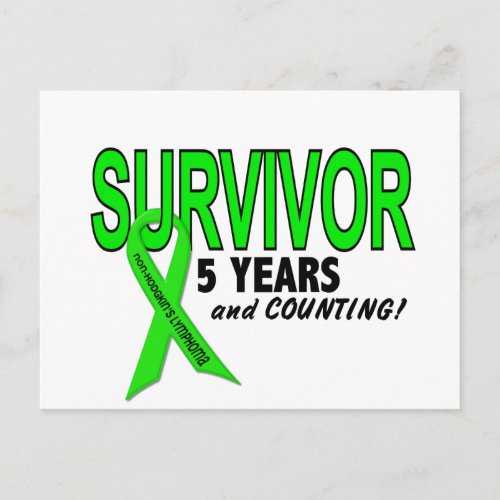 Non_Hodgkins Lymphoma 5 Year Survivor Postcard