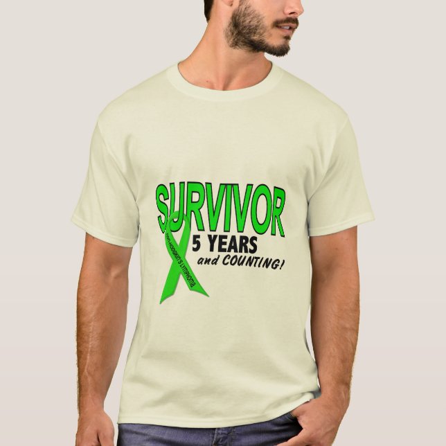 Non-Hodgkins Lymphoma 5 Year Survivor T-Shirt (Front)
