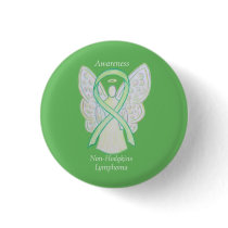 Non-Hodgkins Lymphoma Angel Lime Green Ribbon Pins