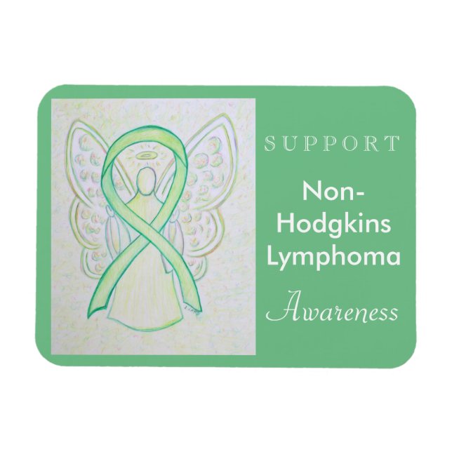 Non-Hodgkins Lymphoma Awareness Angel Magnet (Horizontal)
