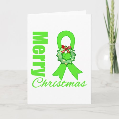 Non_Hodgkins Lymphoma Awareness  Merry Christmas R Holiday Card