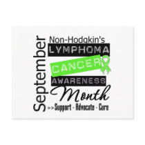 Non Hodgkin's Lymphoma AWARENESS Month Postcard