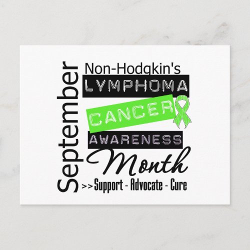 Non Hodgkins Lymphoma AWARENESS Month Postcard