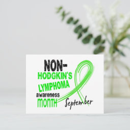 Non-hodgkin's Lymphoma Awareness Month Postcard 