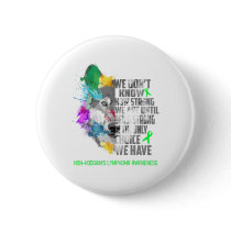 Non-Hodgkin's Lymphoma Awareness Ribbon Support Gi Button