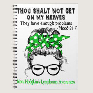 Non-Hodgkin's Lymphoma Awareness Ribbon Support Notebook