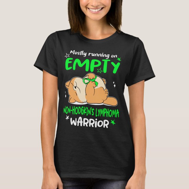 Non-Hodgkin's Lymphoma Awareness Ribbon Support  T-Shirt (Front)