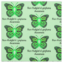 Non-Hodgkin's Lymphoma Butterfly of Hope Fabric
