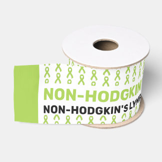 Non-Hodgkin's Lymphoma Cancer Awareness Patten Gro Grosgrain Ribbon
