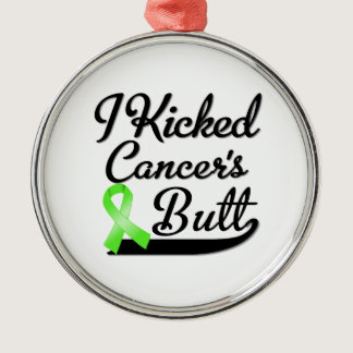 Non-Hodgkins Lymphoma Cancer I Kicked Butt Metal Ornament