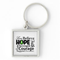 Non-Hodgkins Lymphoma Collage of Hope Keychain