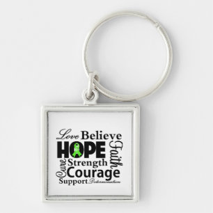 Non-Hodgkins Lymphoma Collage of Hope Keychain
