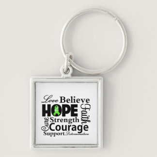 Non-Hodgkins Lymphoma Collage of Hope Keychain