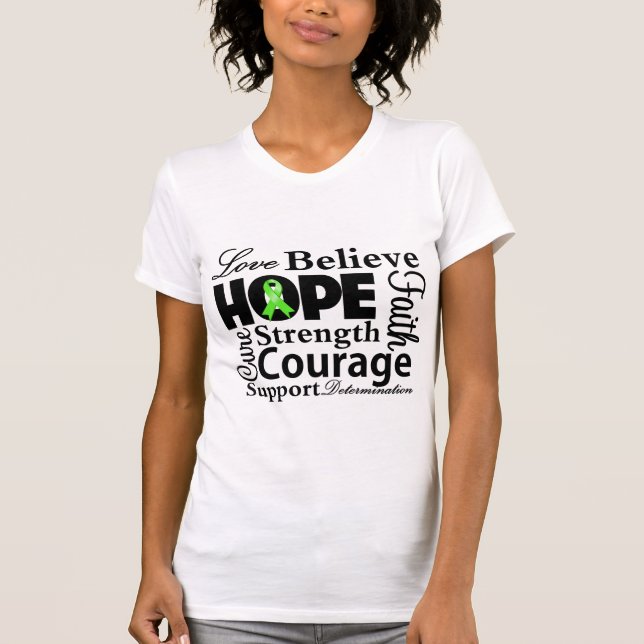 Non-Hodgkins Lymphoma Collage of Hope T-Shirt (Front)