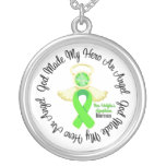 Non-Hodgkins Lymphoma God Made My Hero An Angel Silver Plated Necklace