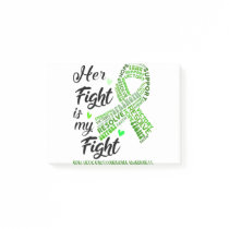 Non-Hodgkin's Lymphoma Her Fight is our Fight Post-it Notes