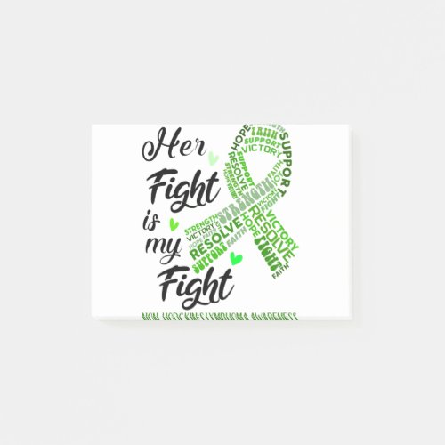 Non_Hodgkins Lymphoma Her Fight is our Fight Post_it Notes