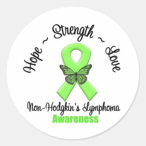 Non_Hodgkins Lymphoma  Hope Classic Round Sticker