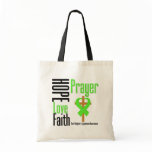 Non-Hodgkins Lymphoma Hope Love Faith Prayer Cross Tote Bag