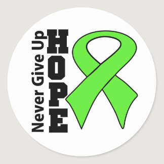 Non-Hodgkins Lymphoma Hope Never Give Up Classic Round Sticker