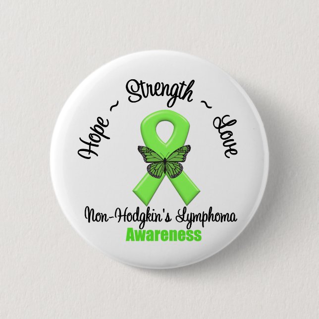 Non-Hodgkin's Lymphoma  Hope Pinback Button (Front)