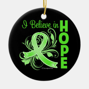 Non-Hodgkins Lymphoma I Believe in Hope Ceramic Ornament