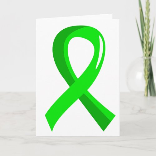Non_Hodgkins Lymphoma Lime Green Ribbon 3 Card