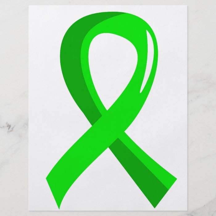 Non Hodgkin's Lymphoma Lime Green Ribbon 3 Custom Flyer