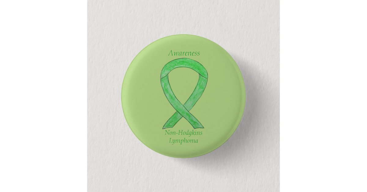 NonHodgkins Lymphoma Lime Green Ribbon Pins Zazzle