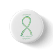 Non-Hodgkins Lymphoma Lime Green Ribbon Pins