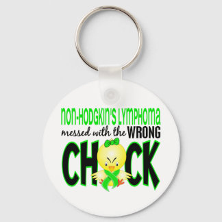 Non-Hodgkin's Lymphoma Messed With The Wrong Chick Keychain