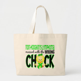 Non-Hodgkin's Lymphoma Messed With The Wrong Chick Large Tote Bag