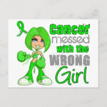 Non-Hodgkin's Lymphoma Messed With Wrong Girl.png Postcard