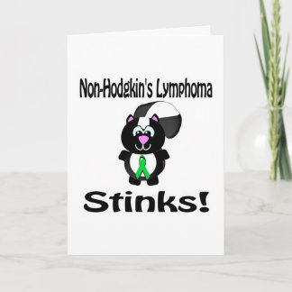 Non-Hodgkins Lymphoma Stinks Skunk Awareness Card
