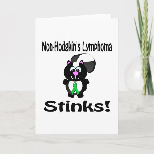Non_Hodgkins Lymphoma Stinks Skunk Awareness Card