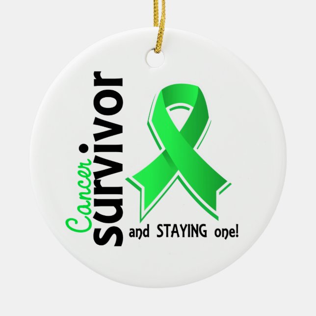 Non-Hodgkin's Lymphoma Survivor 19 Ceramic Ornament (Front)