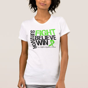 Non Hodgkins Lymphoma Survivor Fight Believe Win M T-Shirt