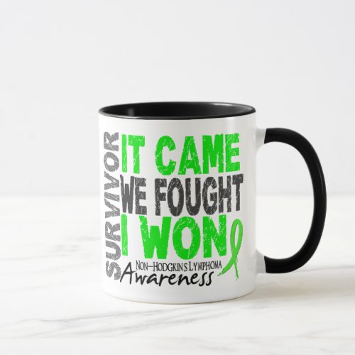 Non_Hodgkins Lymphoma Survivor It Came We Fought Mug