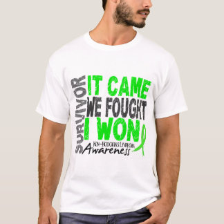 Non-Hodgkins Lymphoma Survivor It Came We Fought T-Shirt