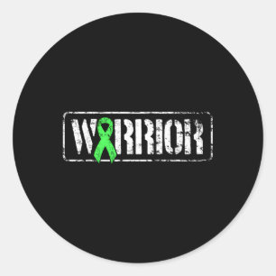 Non-Hodgkins Lymphoma Warrior Military-Style Aware Classic Round Sticker