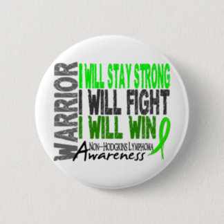 Non-Hodgkins Lymphoma Warrior Pinback Button