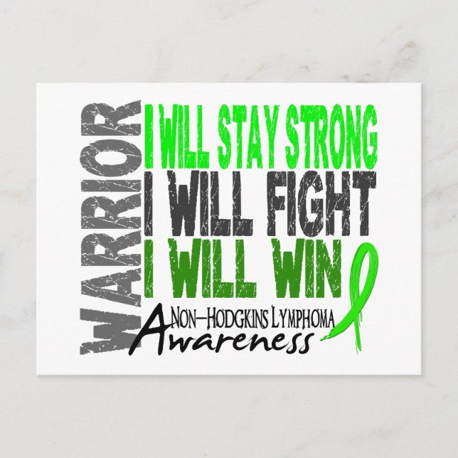 Non-Hodgkins Lymphoma Warrior Postcard (Front)