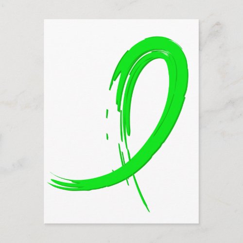 Non_Hodgkins Lymphomas Lime Green Ribbon A4 Postcard