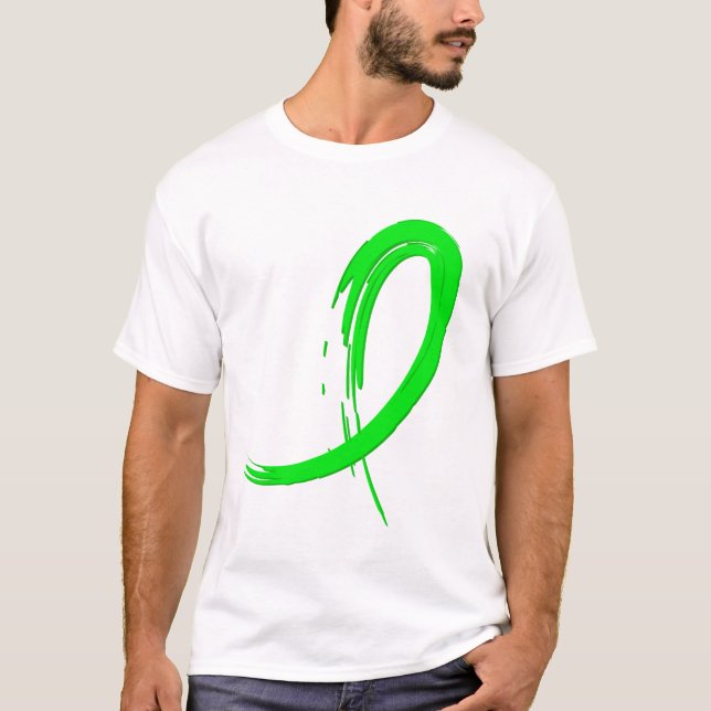 Non-Hodgkin's Lymphoma's Lime Green Ribbon A4 T-Shirt (Front)