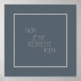 Sticker mural - Non, je ne regrette rien 2