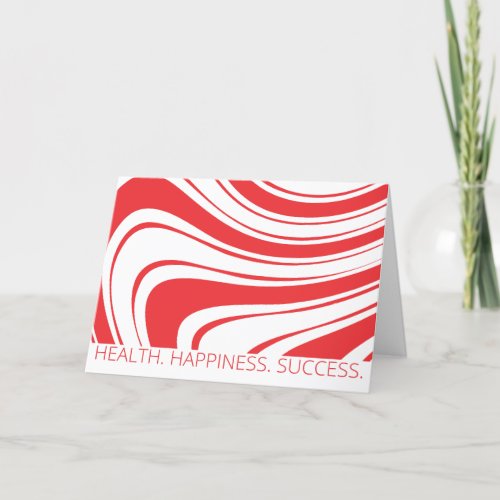 Non offensive peppermint Christmas holiday card