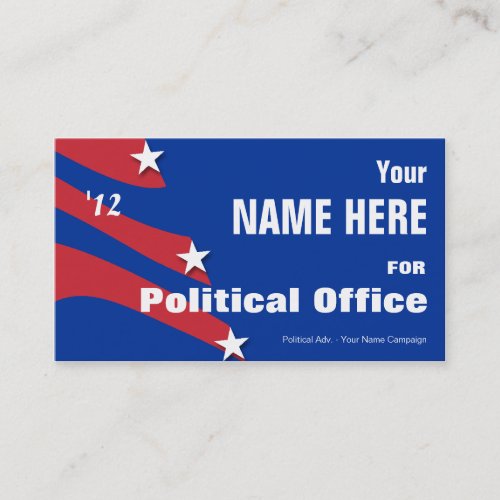 Non Partisan _ Political Election Campaign Business Card